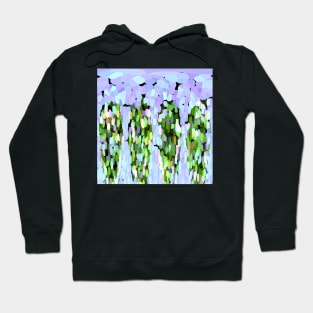 Lavender Tears Abstract Hoodie